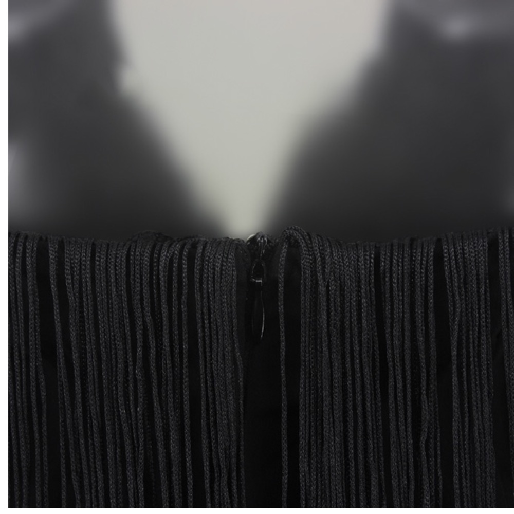 NEW! Black Fringe Jumpsuit - Picture 6 of 7